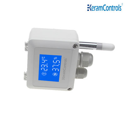 Air Duct Mounted Temperature Humidity Transmitter Digital Output