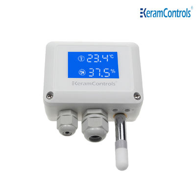 Air Duct Mounted Temperature Humidity Transmitter Digital Output