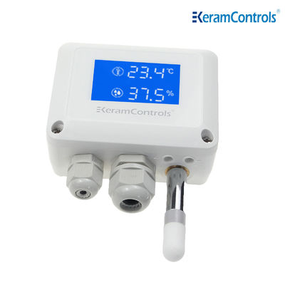 Air Duct Mounted Temperature Humidity Transmitter Digital Output