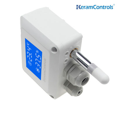 Air Duct Mounted Temperature Humidity Transmitter Digital Output