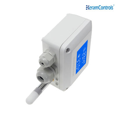 Air Duct Mounted Temperature Humidity Transmitter Digital Output