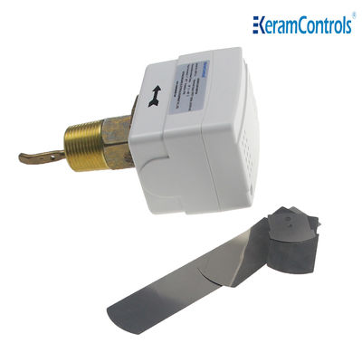 OEM IP65 Brass Liquid Flow Switches 24V 15A For Heating Air Conditioning