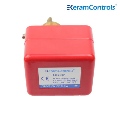 CE Heating IP54 Liquid Flow Switches Single Stage