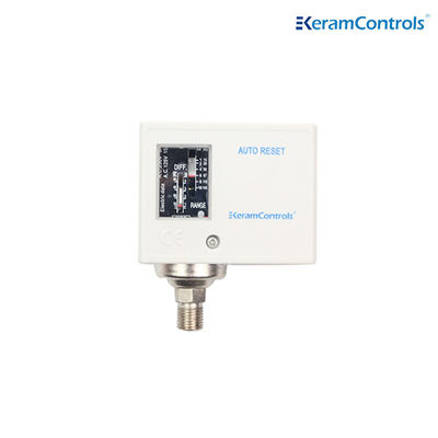 IP54 Stainless Steel Adjustable Pressure Switches White Differential Pressure Flow Switch