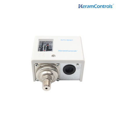 IP54 Stainless Steel Adjustable Pressure Switches White Differential Pressure Flow Switch