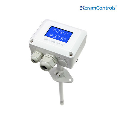 Versatile Industrial Grade Humidity Temperature Sensor -40C ··· 80C For Wall / Duct Installation